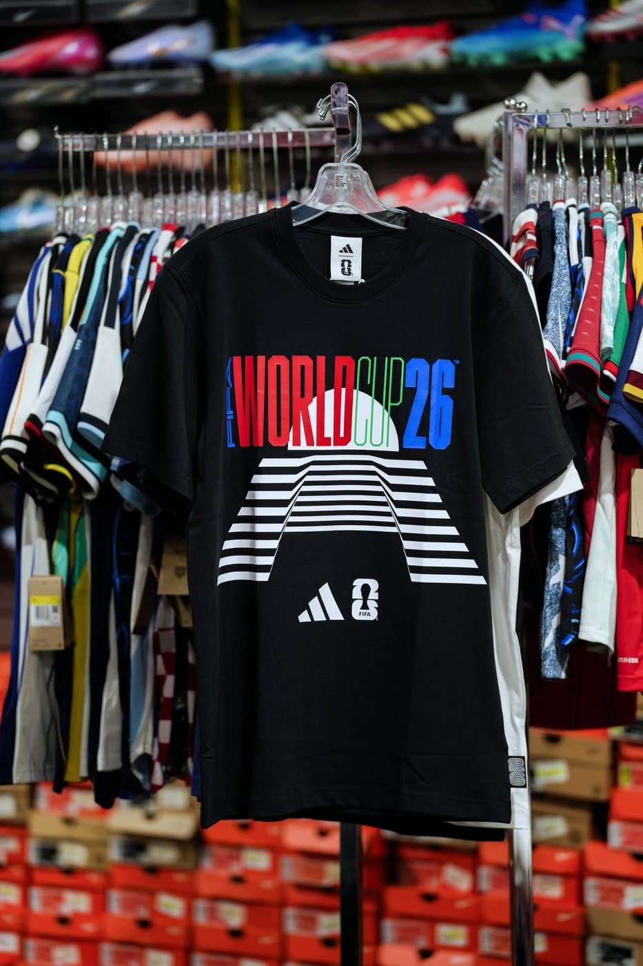 adidas × FIFA Striped Logo · Black